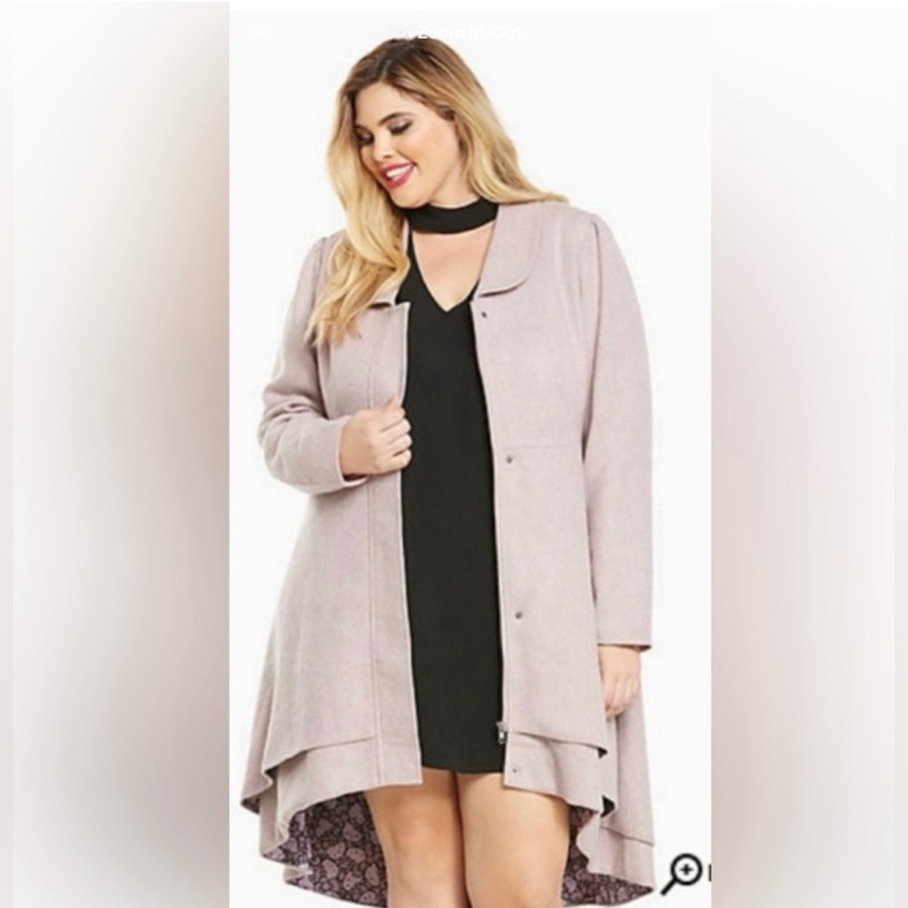 NWT 1x Torrid Limited Edition Hello Kitty Peacoat - pink kitty lined cute corset